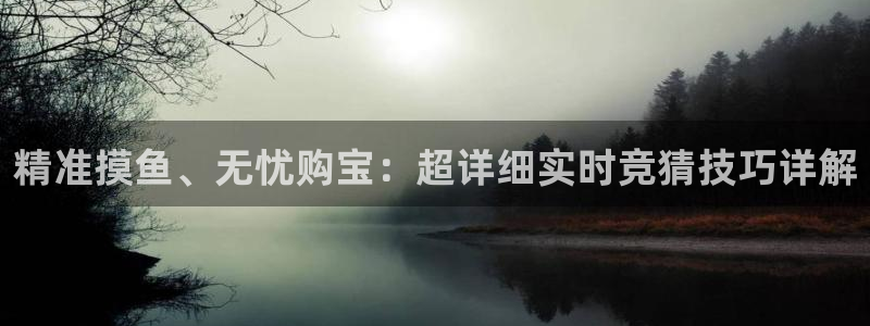 聚彩堂论坛精英高手：精准摸鱼、无忧购宝：超详细实时竞猜技巧详解
